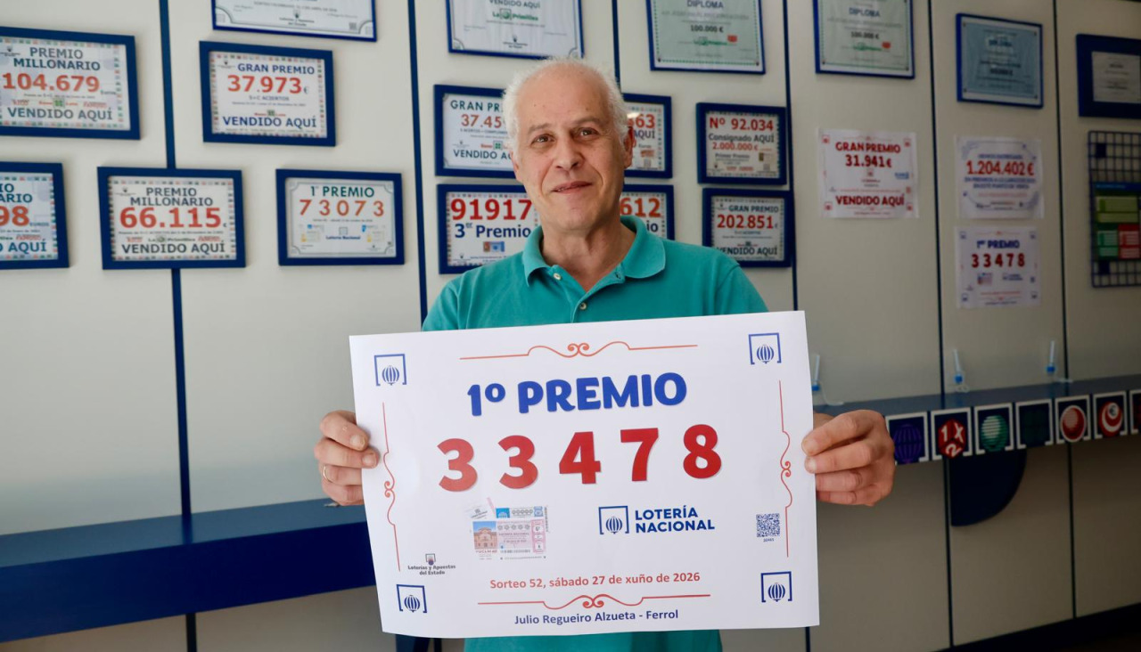 Premio Lotería Admon 6 Julio Regueiro