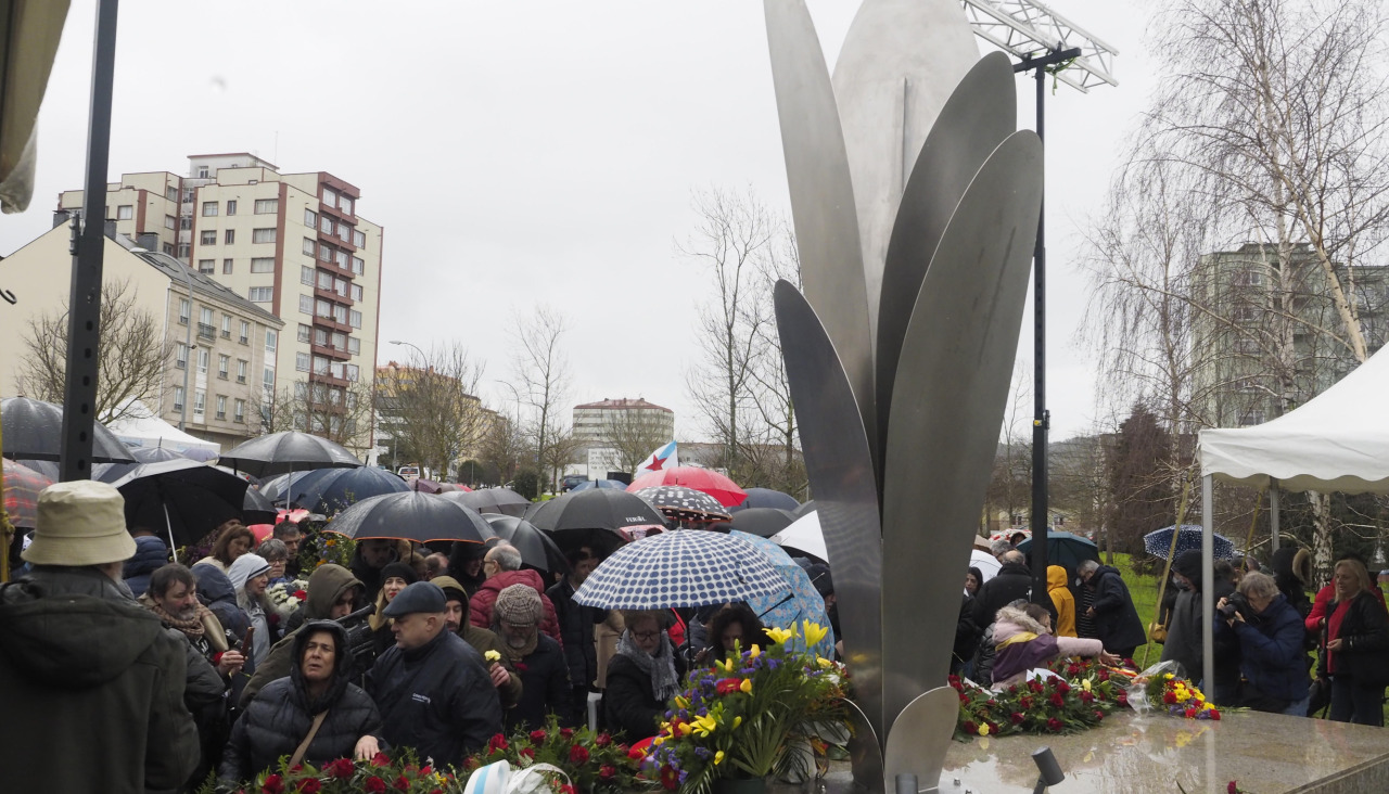 Acto de inaguracióndo Monumento as vítimasdo franquismo en Ferrolterra Eume e Ortegal