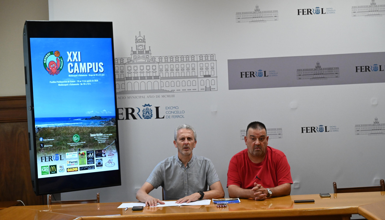 Ricardo Aldrey y Chiqui Barros, durante la presentación de la iniciativa