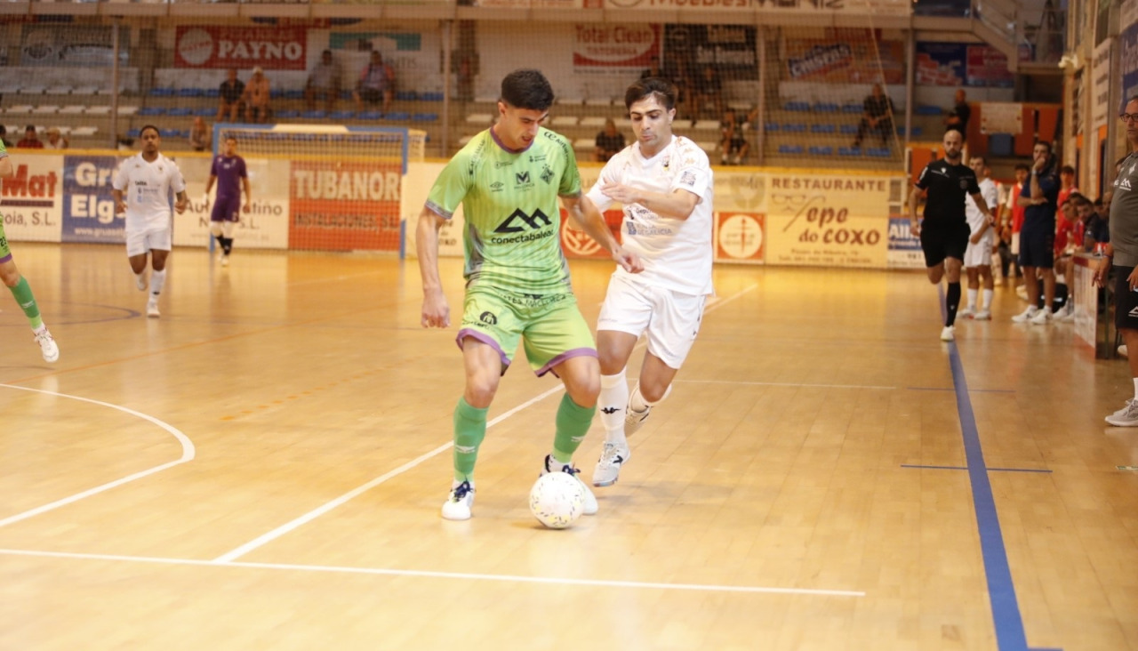 Novoa, durante el partido ante el Illes Balears Palma Futsal