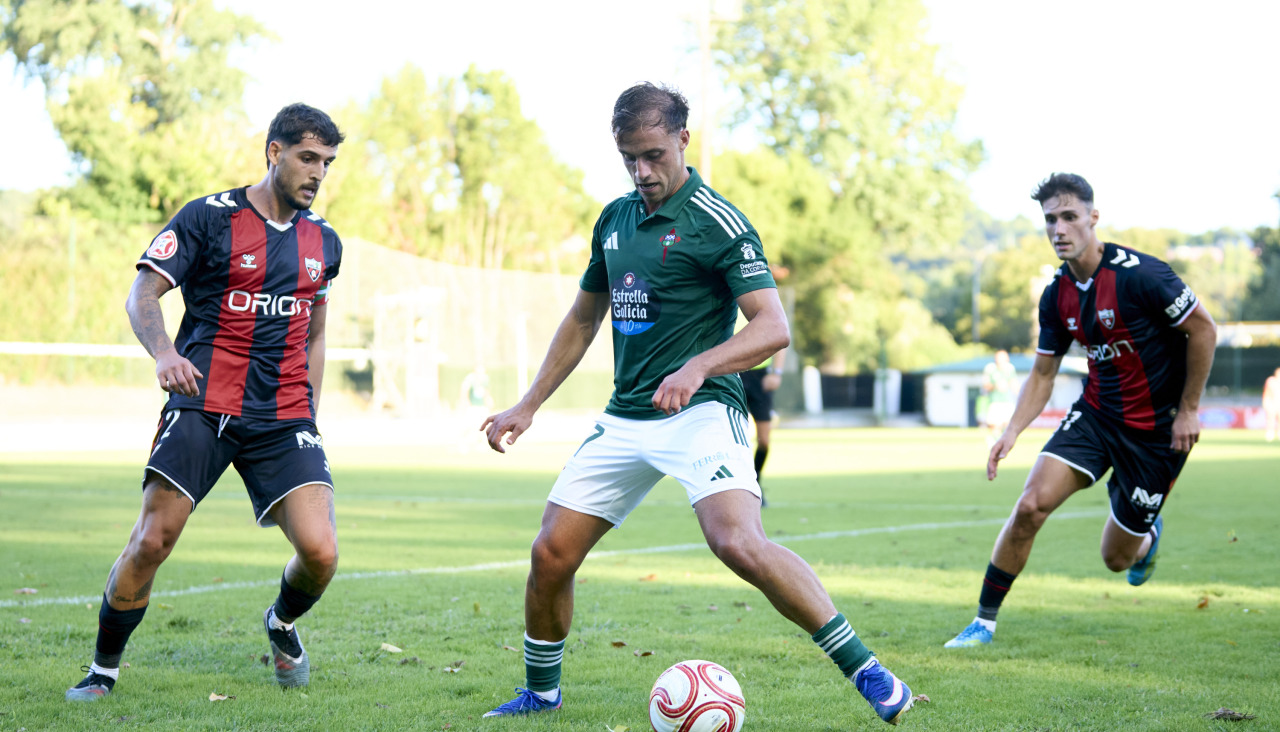 Imagen del partido del Racing contra el Arenas de Getxo