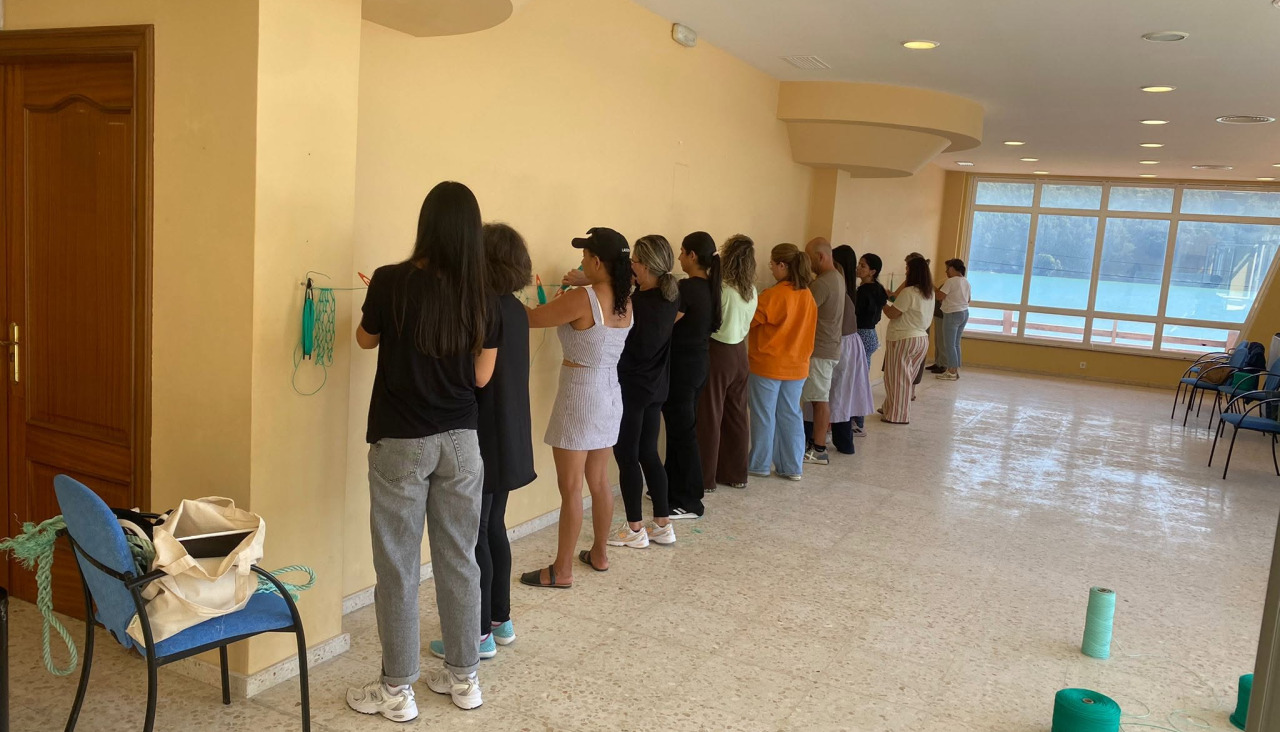 Una de las actividades del proyecto 'Tecendo futuro'