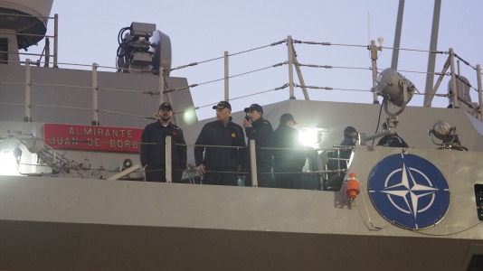 Partida de la fragata Juan de Borbón F-102