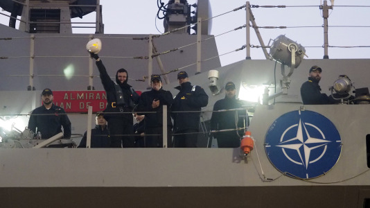 Partida de la fragata Juan de Borbón F-102