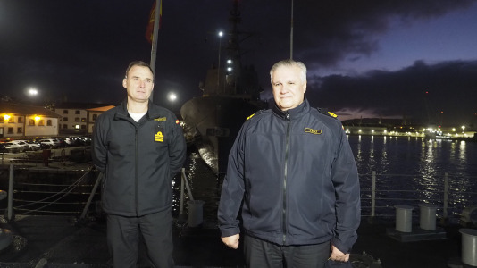 Partida de la fragata Juan de Borbón F-102