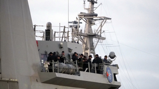 Partida de la fragata Juan de Borbón F-102