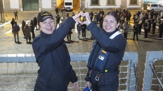 Partida de la fragata Juan de Borbón F-102