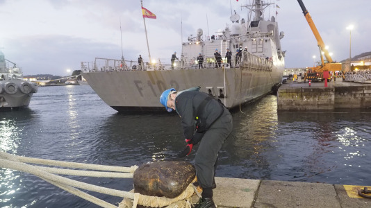 Partida de la fragata Juan de Borbón F-102