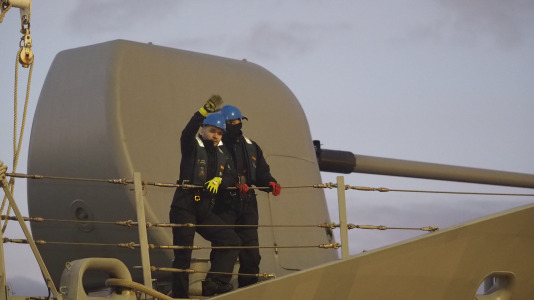 Partida de la fragata Juan de Borbón F-102