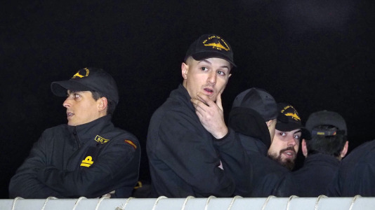 Partida de la fragata Juan de Borbón F-102