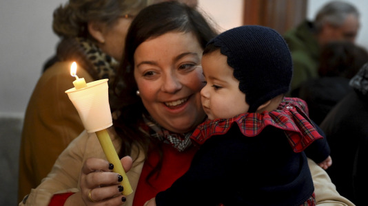 Festividad de la Candelaria en el santuario de las Angustias