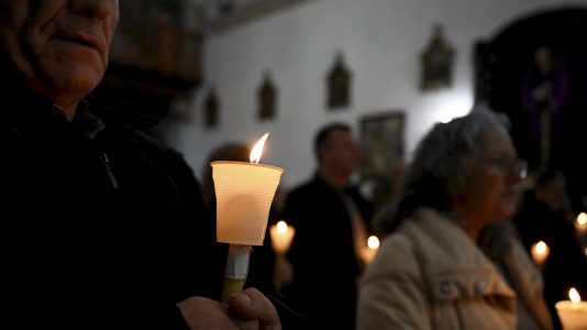 Festividad de la Candelaria en el santuario de las Angustias