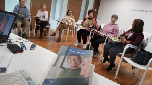 Uno de los talleres celebrado en la sede ferrolana de Afundación