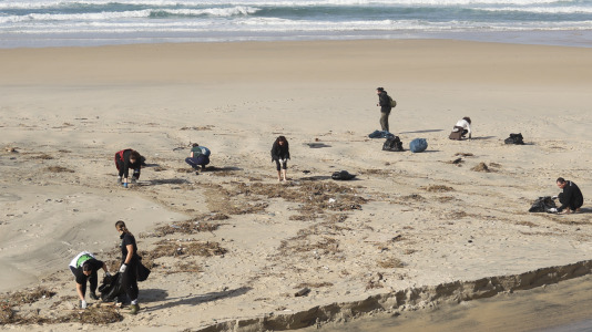 Limpieza playa de Doniños