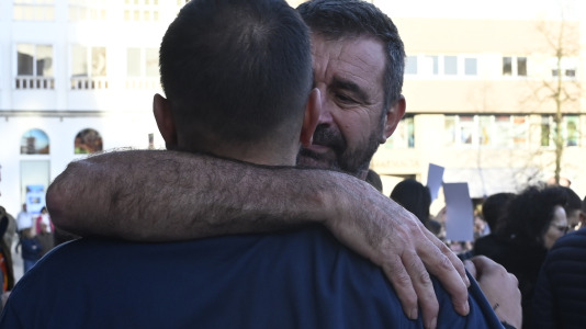 Concentración bomberos en Armas