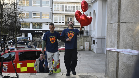 Concentración bomberos en Armas