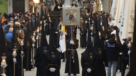 procesión de la Caridad y Silencio Cofradía Las AngustiasSemana Santa Ferrol 2026
