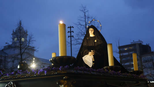 procesión de la Caridad y Silencio Cofradía Las AngustiasSemana Santa Ferrol 2026