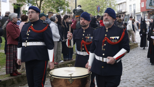 procesión de la Caridad y Silencio Cofradía Las AngustiasSemana Santa Ferrol 2026