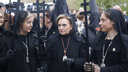 procesión de la Caridad y Silencio Cofradía Las AngustiasSemana Santa Ferrol 2026