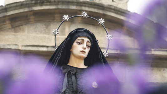 procesión de la Caridad y Silencio Cofradía Las AngustiasSemana Santa Ferrol 2026