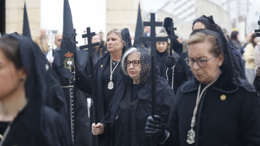 procesión de la Caridad y Silencio Cofradía Las AngustiasSemana Santa Ferrol 2026