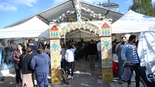 Alguno de los momentos vividos este sábado en la Feria de Abril de Narón