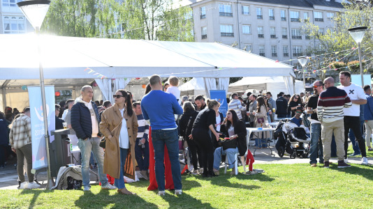 Alguno de los momentos vividos este sábado en la Feria de Abril de Narón