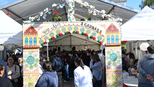 Alguno de los momentos vividos este sábado en la Feria de Abril de Narón