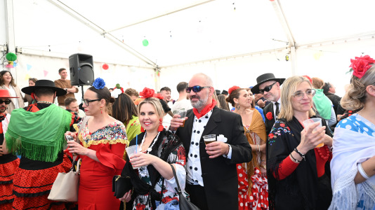 Alguno de los momentos vividos este sábado en la Feria de Abril de Narón