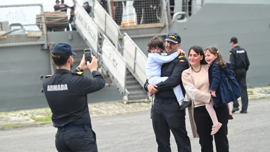 Base Naval de A Graña despedida de la Alvaro de Bazan F 101