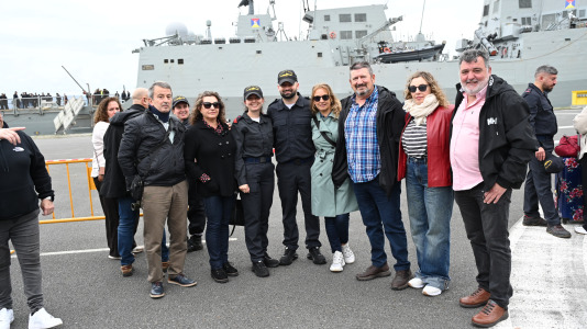 Base Naval de A Graña despedida de la Alvaro de Bazan F 101