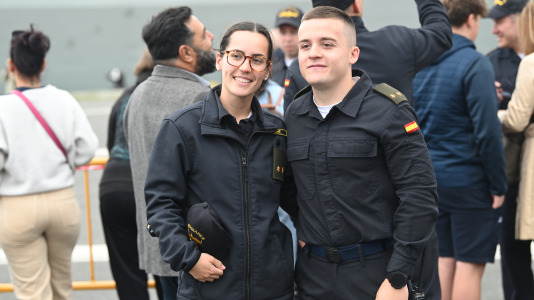 Base Naval de A Graña despedida de la Alvaro de Bazan F 101