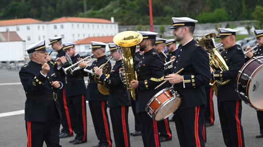 Base Naval de A Graña despedida de la Alvaro de Bazan F 101
