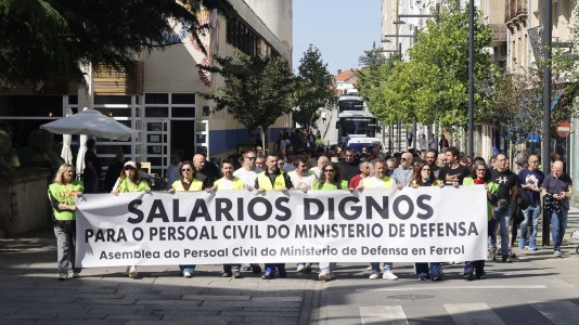 Manifestación persoal civil de Defensa