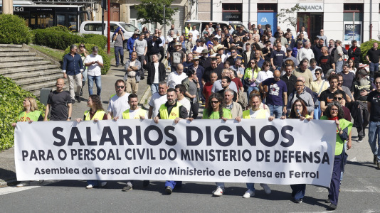Manifestación persoal civil de Defensa