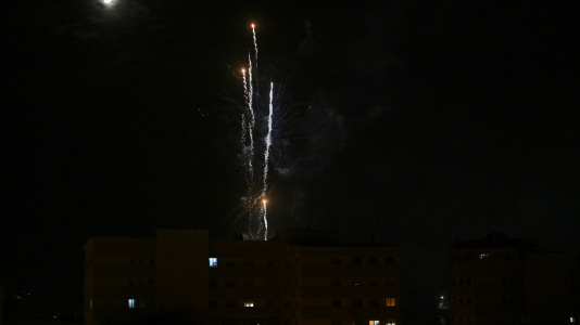 Fuegos artificiales. Fiestas de Caranza 2026