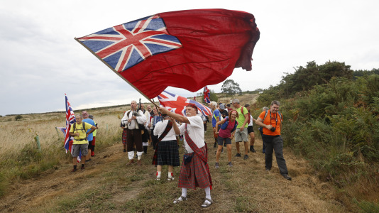 Batalla de Brión226 aniversario35ª marcha polos montes de Brión