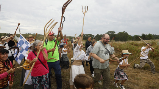 Batalla de Brión226 aniversario35ª marcha polos montes de Brión