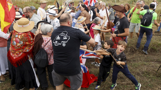 Batalla de Brión226 aniversario35ª marcha polos montes de Brión