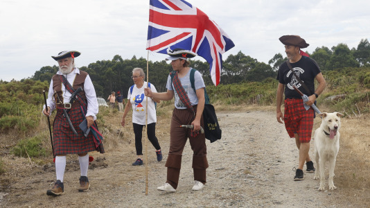 Batalla de Brión226 aniversario35ª marcha polos montes de Brión