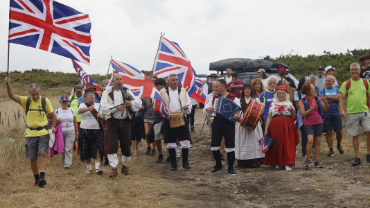 Batalla de Brión226 aniversario35ª marcha polos montes de Brión