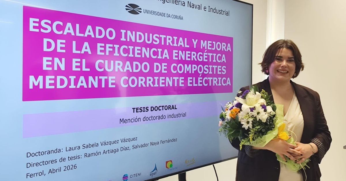 Una tesis sobresaliente innova en el uso de corriente eléctrica para fabricar piezas sólidas, desde Ferrol